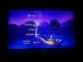 Aladdin 2 Disc Special Edition Platinum Edition Disc 1 Main Menu U S