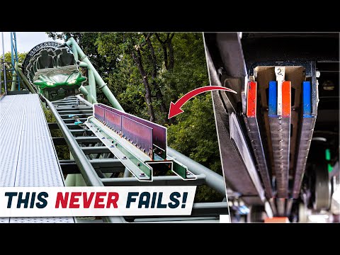 Why Roller Coaster Brakes are ALWAYS Safe? || Magnetic Coaster Brakes Explained!