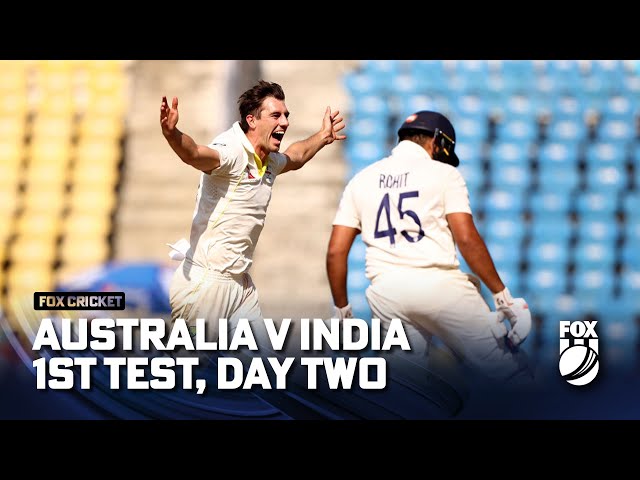 India vs Australia – Match Highlights 1st Test, Day Two | Fox Cricket | 10/02/2023