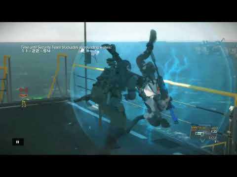 MGSV FOB. Quiet/shield core rush attempt
