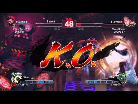 SSF4 [AK] Fuma Sensei  vs Ninja Shakz [Ryu]
