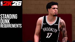 Standing Dunk Requirements NBA2K26