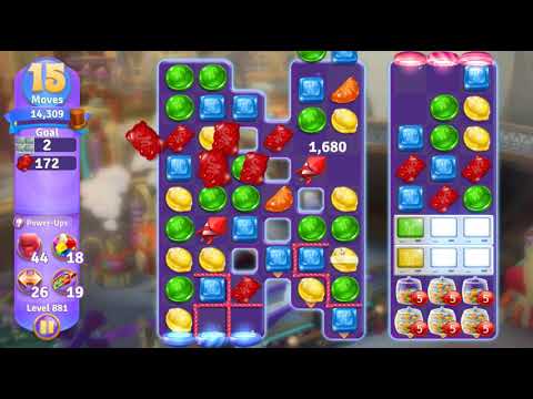 Wonka's World of Candy Level 881 NO BOOSTERS - A S GAMING ✔