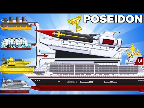 MEGA BOSS: POSEIDONTANIC  vs MEGA TANK - Cartoons about tank/Nina tank cartoon
