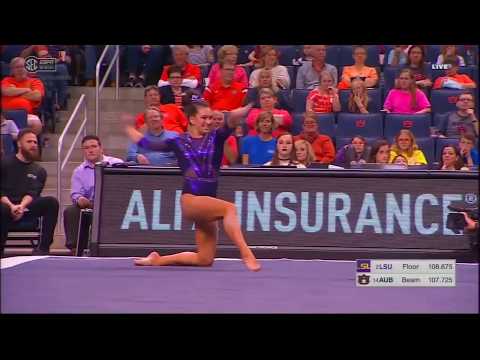 Shae Zamardi (LSU) - Floor Exercise (9.875) - LSU at Auburn 2017