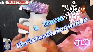 Resin Project- Holographic Shimmery Snowman