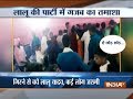 Chaos at Tej Pratap's wedding; unruly crowd scuffle over food items, loot crockery