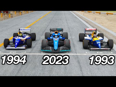 Williams F1 2023 vs Williams F1 1993 vs Williams F1 1994 - Imola GP