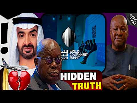 They Didn't Expect The UAE President To Fly President Mahama To The Government Summit THIS Way!