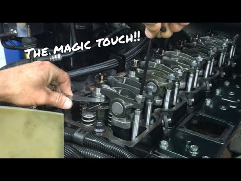 HOW TO SET VALVE LASH ON A CUMMINS DIESEL ENGINE