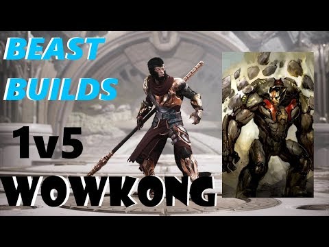 Paragon v42 Beast Builds - Wukong... no, WOWkong (1v5 Whole Team Deck)