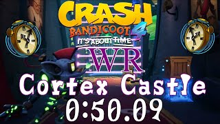 【WR】Crash Bandicoot 4 : Time Trial Cortex Castle (コルテックスのおしろ) 0:50.09 !