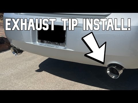 How To Install Exhaust Tips | Aftermarket Muffler Tip Installation Tutorial