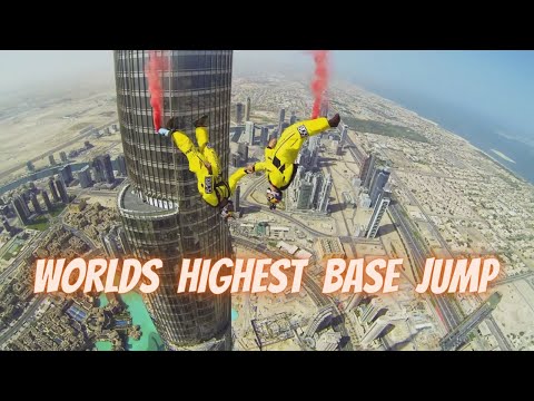 Base Jump From Worlds Tallest Building - Burj Khalifa Base Jump