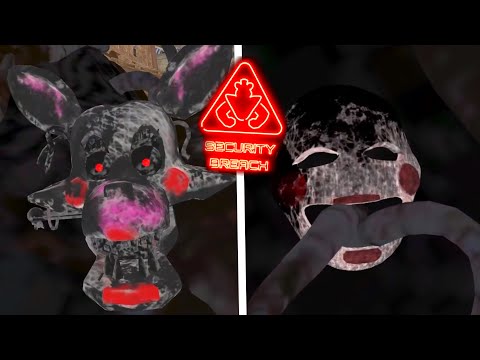 Original Animatronics  in Five Nights at Freddy's: Security Breach Puppet, Chica, Bonnie...