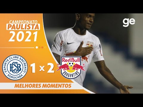 Gols e lances de São Bento x Red Bull Bragantino