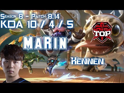 TOP MaRin KENNEN vs POPPY Top - Patch 8.14 KR Ranked