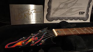 Video thumbnail for ESP JH-1 James Hetfield Metallica Limited Edition JH1 Custom Shop Flying V Signature Guitar Video by Essex Recording Studios