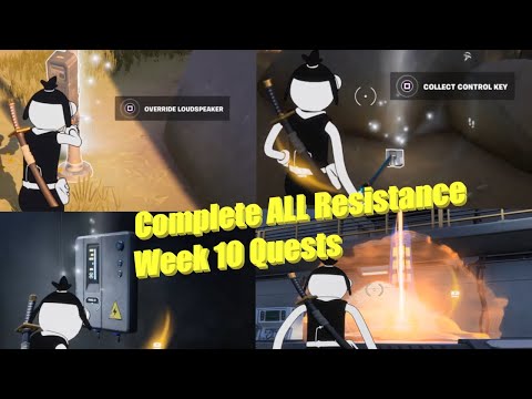 Fortnite Resistance ALL Week 10 Quests Challenges Cut Power to Control Panels Inside Command Cavern.