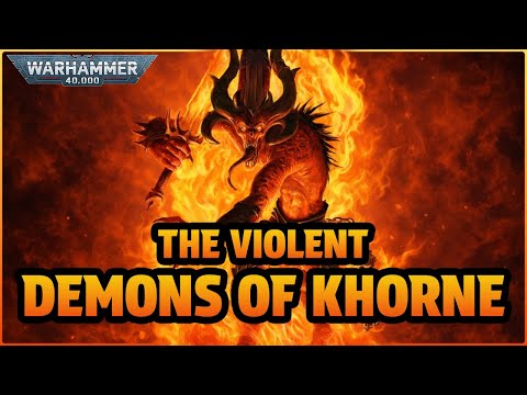The BLOODTHIRSTY DEMONS of KHORNE | Warhammer 40k Lore