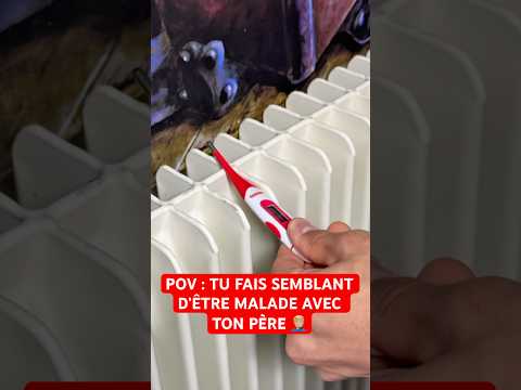 POV : TU FAIS SEMBLANT D’ÊTRE MALADE AVEC TON PÈRE 🤦🏼‍♂️ #sœur #humour #sketch #papa #malade