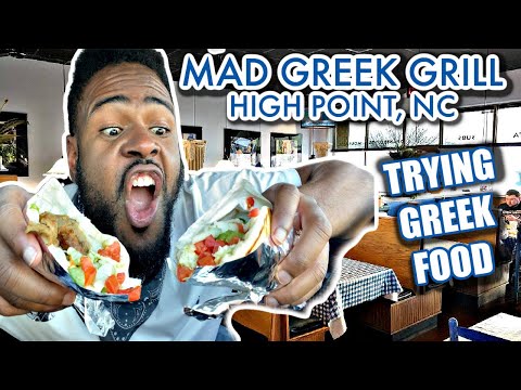 First Time Trying GREEK FOOD | High Point NC Food Vlog | Mad Greek Grill | Nc Food Review 2021
