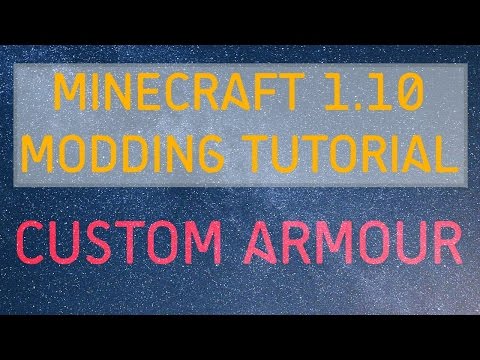 CJMinecraft - Minecraft Modding Tutorial | Custom Armour (1.10.2,1.11.2)