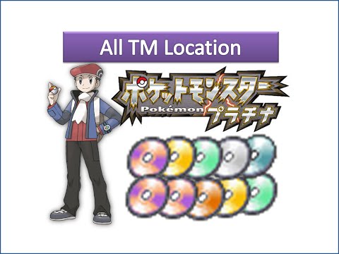 All TMs Locations in Pokemon Platinum