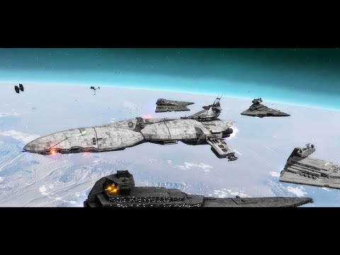 Epic Cinematic Battle: Galactic Empire vs Black Sun - Empire At War AotR Mod - NPC Wars
