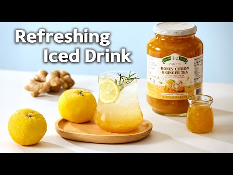 [VONBEE] Honey Yuja Ginger Tea Recipe - Iced Tea