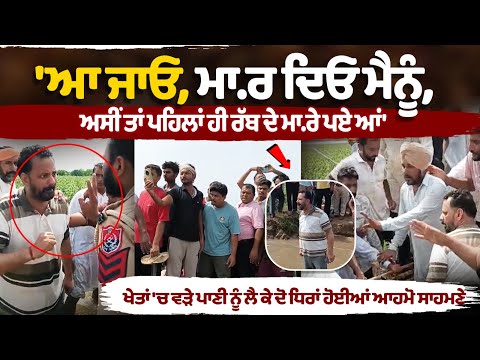 Punjab: "Come kill me" Clash Erupts Over Water Distribution in Fields, Results in Viral Video