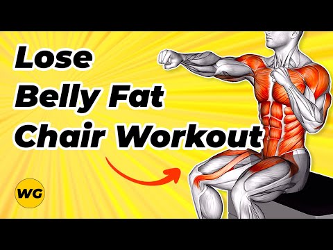 Do This Chair Workout For 14 Days To Lose Belly Fat (TOP 10 EXERCISES)