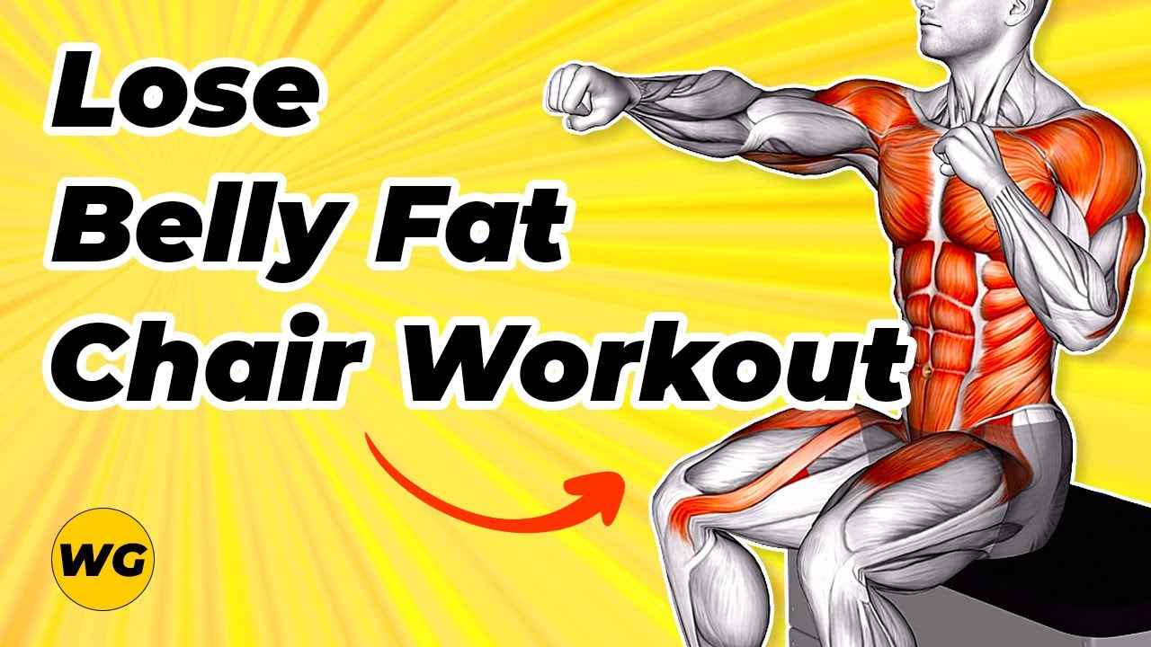 Do This Chair Workout For 14 Days To Lose Belly Fat (TOP 10 EXERCISES)