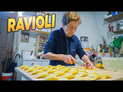 ITALIAN NONNA Makes Fresh RAVIOLI Filled with her Homemade Ricotta
