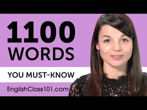 每個英語初學者必須知道的1100個單詞 (1100 Words Every English Beginner Must Know)