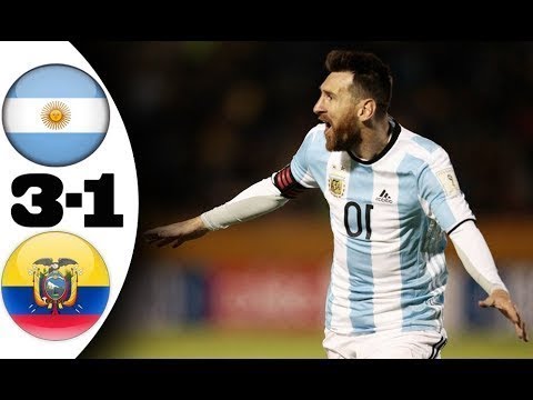 Argentina vs Ecuador 3-1 Highlights & All Goals ⚽️🏆 FIFA World Cup Qualifier (11/10/2017) Full HD