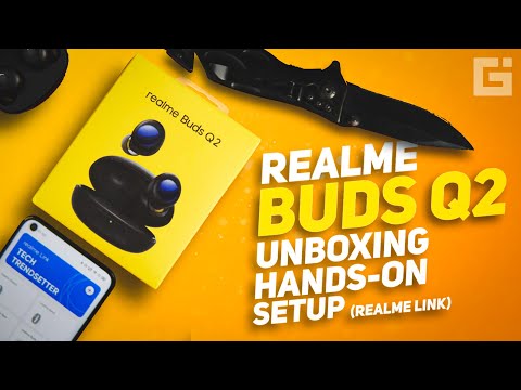Realme Buds Q2 Unboxing, Hands-on, Realme Link Setup, Customizable Buttons, ANC on Budget