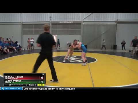 117 Lbs Placement Matches (8 Team) - Brooke French, Georgia Blue Vs Alexis Stroud, Virginia 4cd5