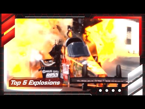 Top 5 explosions from the NHRA New England Nationals