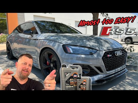 EASY Audi RS5 Oil Change DIY! Liqui Moly Top Tec Goodness