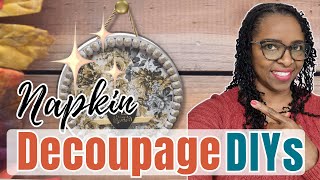 Napkin Decoupage DIY Ideas for Fall | Quick and Easy to Make