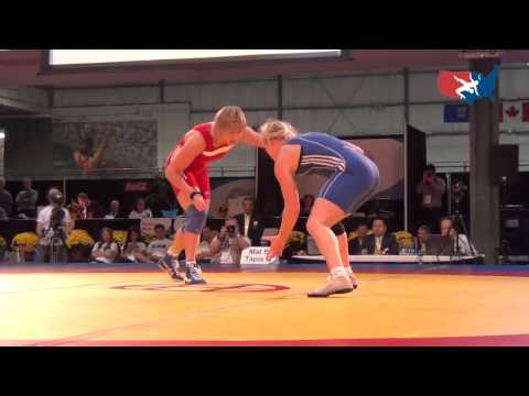 2012 WOMENS WORLDS: Fransson (SWE) dec. Manyurova (KAZ), 72 kg finals
