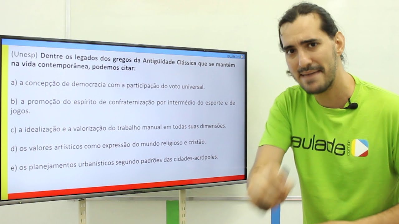 História - Antiguidade Ocidental: Grécia - Exercícios (parte 1)