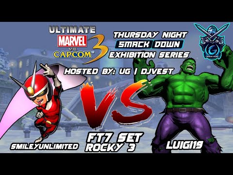 UMVC3 Thursday Night Smackdown Exhibition Series - SmileyUnlimited VS Luigi19 FT7 Set Rocky 3
