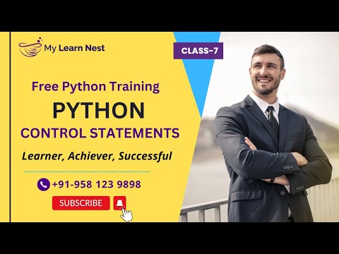 Python Control Statements With Examples Python Training Python Course Class 7