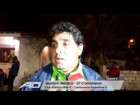 Federal B - Fecha 1 - Gustavo Módica DT Camioneros