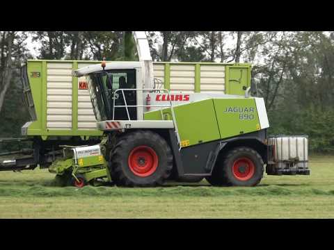 gras hakselen Claas jaguar 890 part 3 13-10-2015 HD