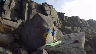 Video thumbnail of Beneath The Breadline, 7b. Peak District