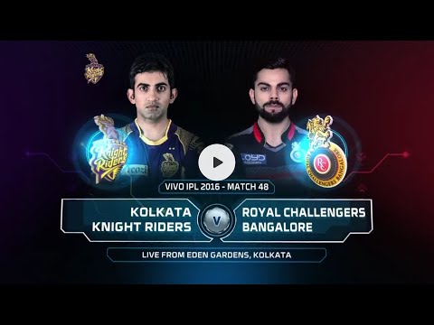 KKR VS RCB VIVO IPL 2016 - MATCH 48.    Highlights Match 2016 #kkr #rcb #ipl