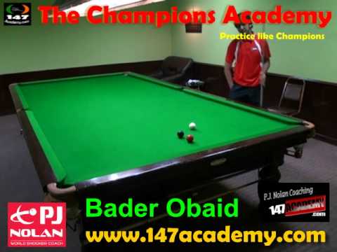 PJ NOLAN SNOOKER ACADEMY PLAYER -- BADER OBAID